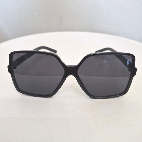 Oversized Square Black Sunglasses Retro 90s Y2K Statement Shades - Picture 3 of 10